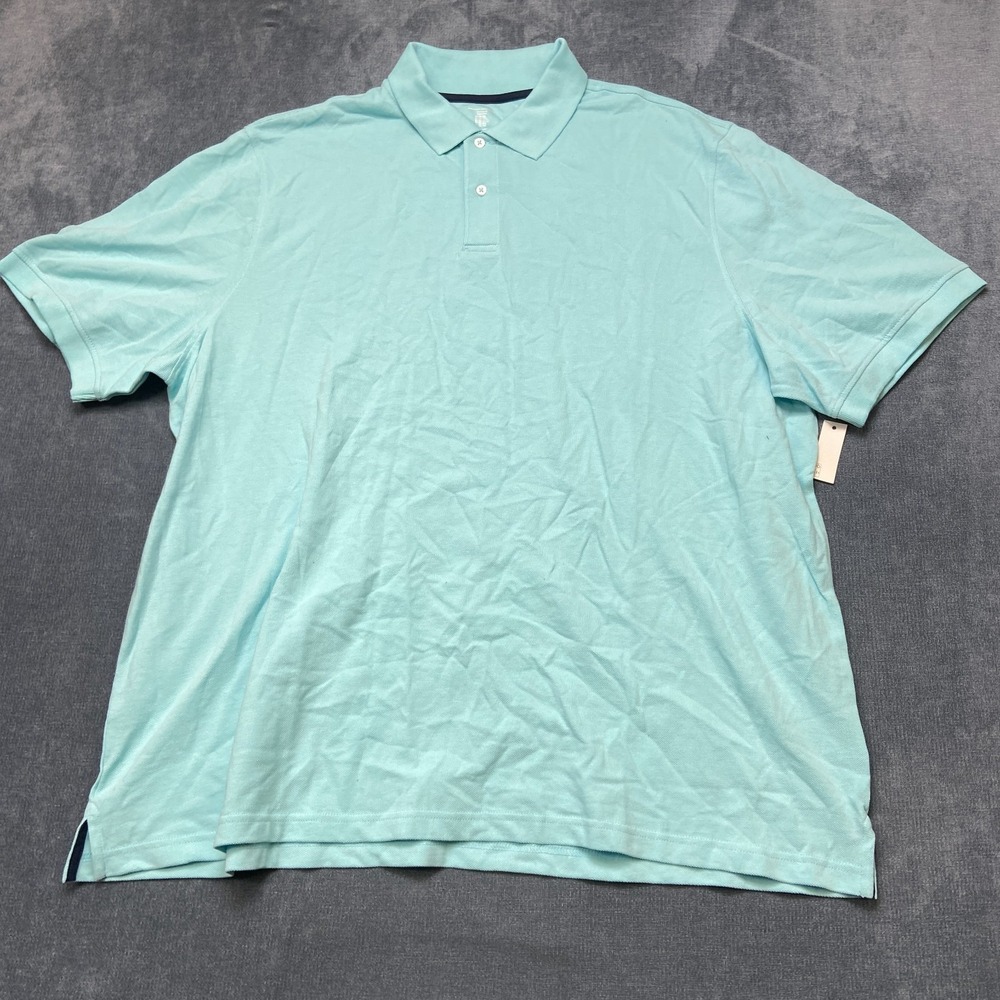 Amazon Essentials Polo Shirt Mens 3XL Sky Blue Performance Short Sleeve Popover